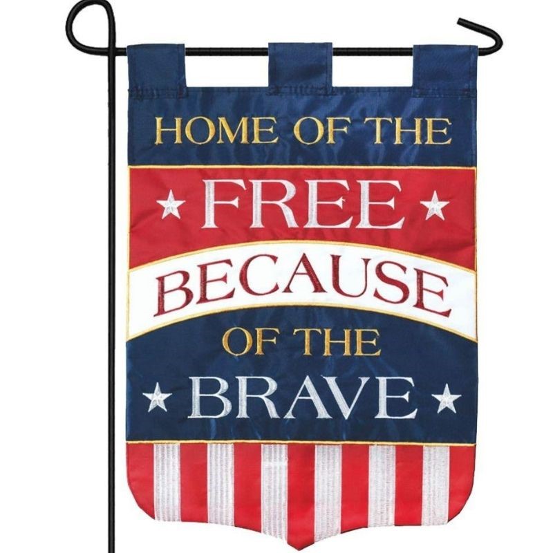 Home of The Free Garden Flag